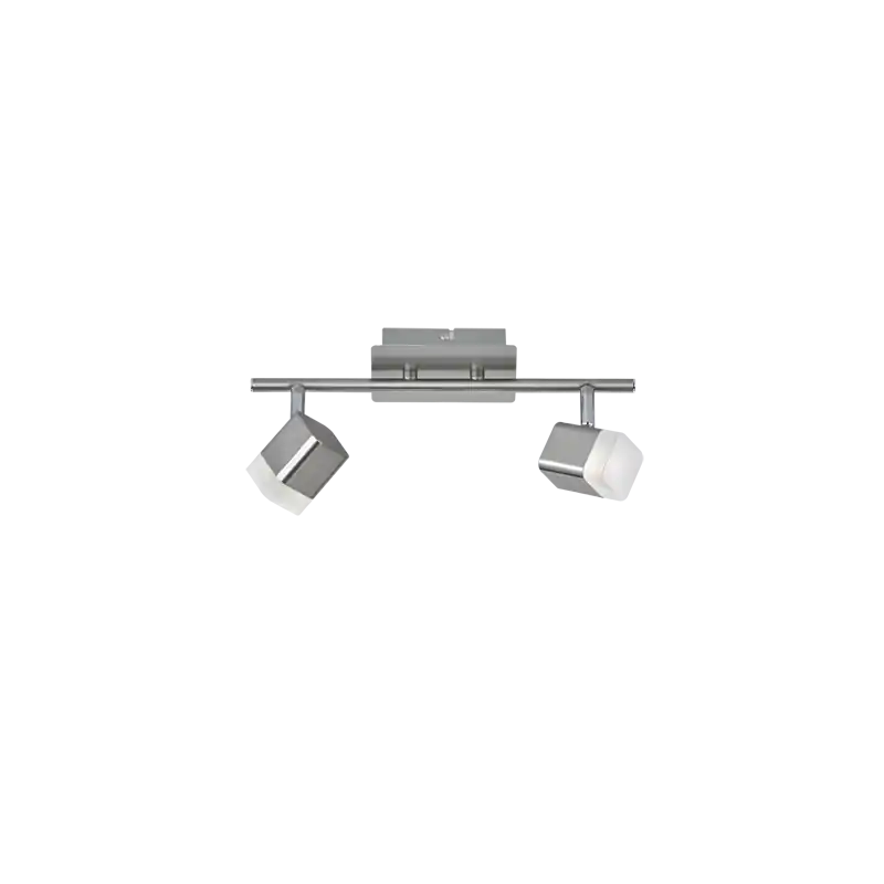 TRIO Spot intérieur nickel mat et blanc ROUBAIX