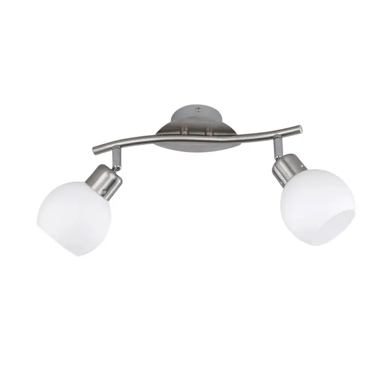 TRIO Spot intérieur nickel mat et blanc FREDDY