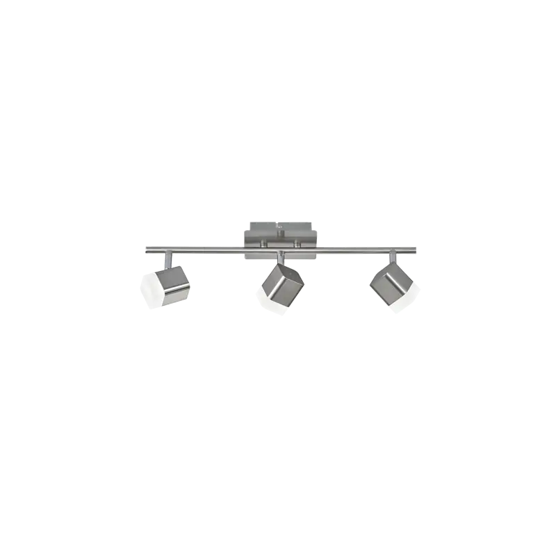 TRIO Spot intérieur nickel mat et blanc ROUBAIX