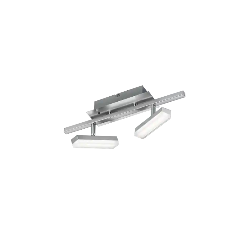 TRIO Spot intérieur nickel mat et blanc BONDY