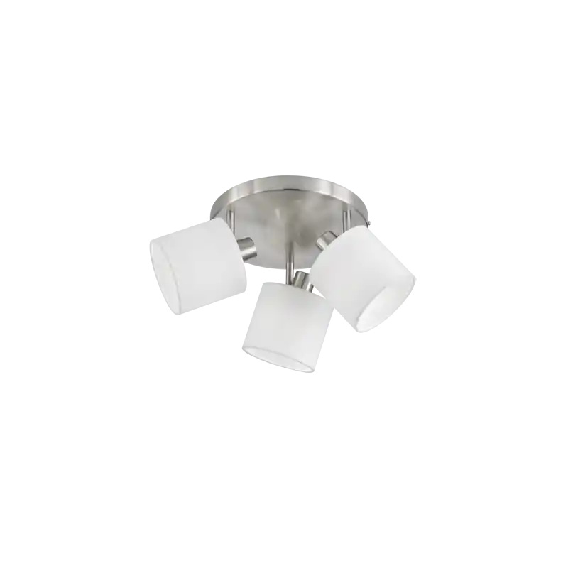 TRIO Spot intérieur nickel mat et blanc TOMMY