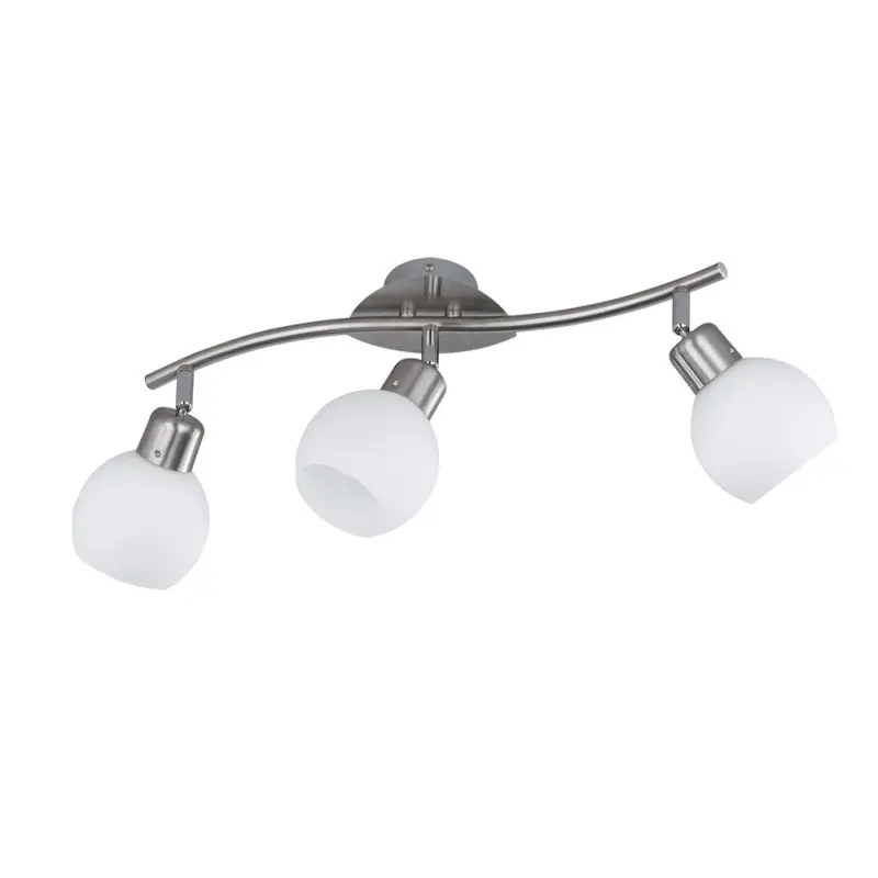 TRIO Spot intérieur nickel mat et blanc FREDDY