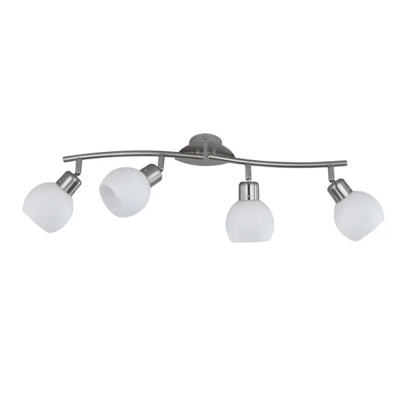 TRIO Spot intérieur nickel mat et blanc FREDDY