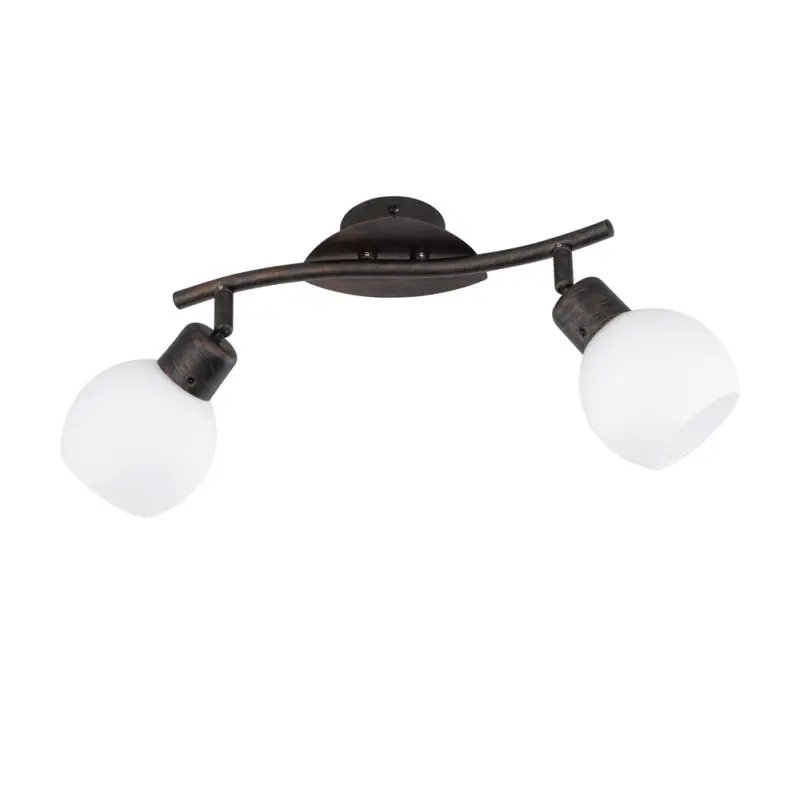 TRIO Spot intérieur rouille antique et blanc FREDDY