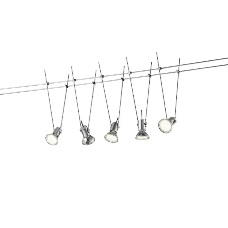 TRIO Spot intérieur titane et chrome BASIC