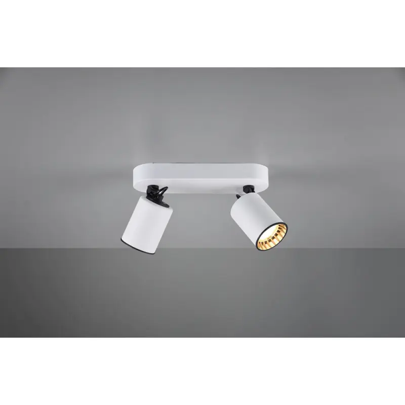 TRIO Spot intérieur blanc mat et noir PAGO