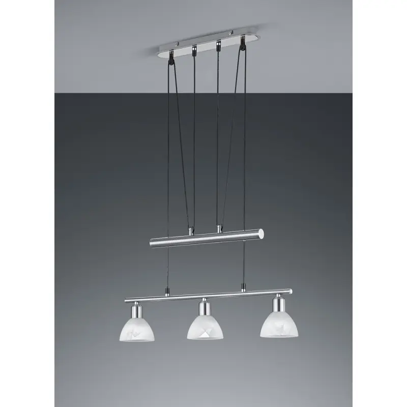 TRIO Suspension intérieur nickel mat et albâtre LEVISTO