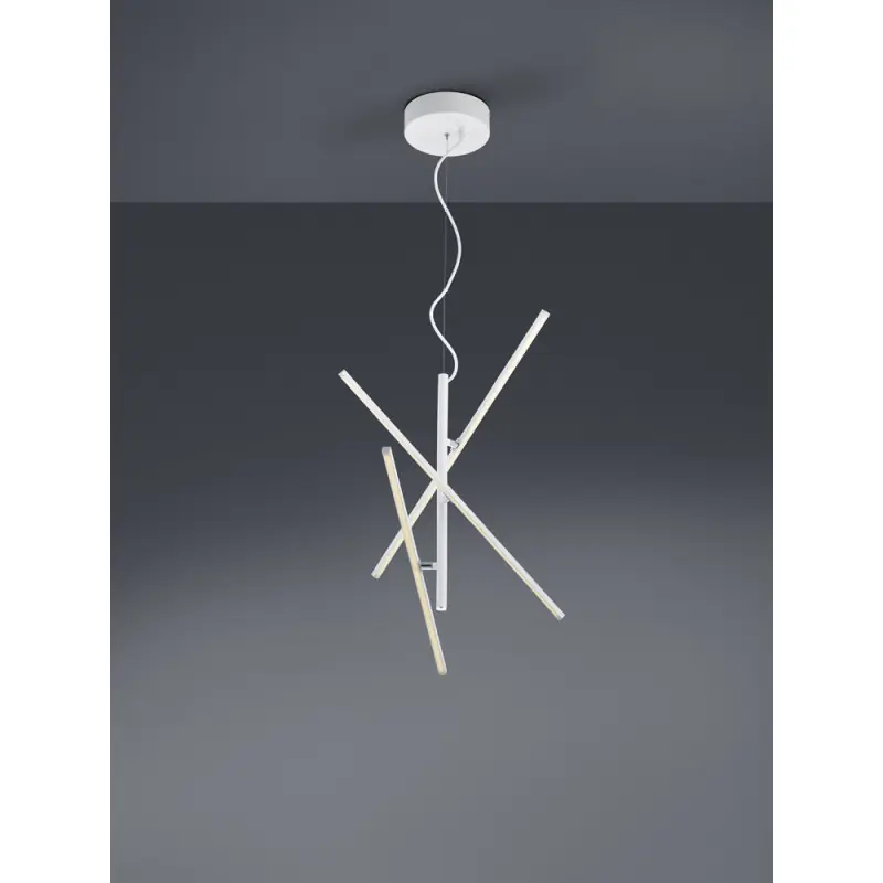 TRIO Suspension intérieur blanc mat et blanc TIRIAC