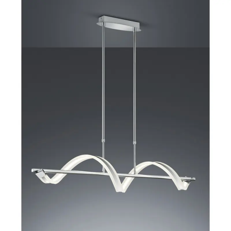 TRIO Suspension intérieur chrome et blanc SYDNEY