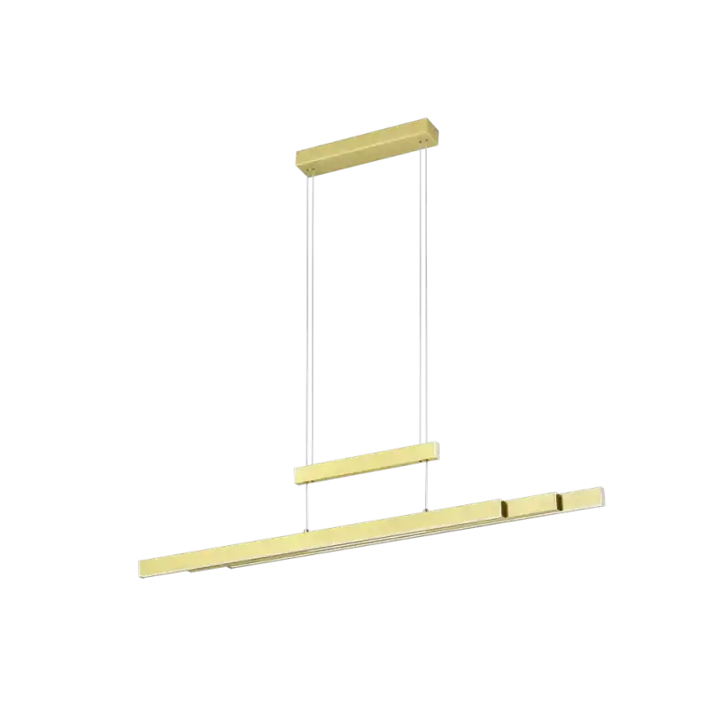 TRIO Suspension intérieur laiton mat et blanc TRAJAN