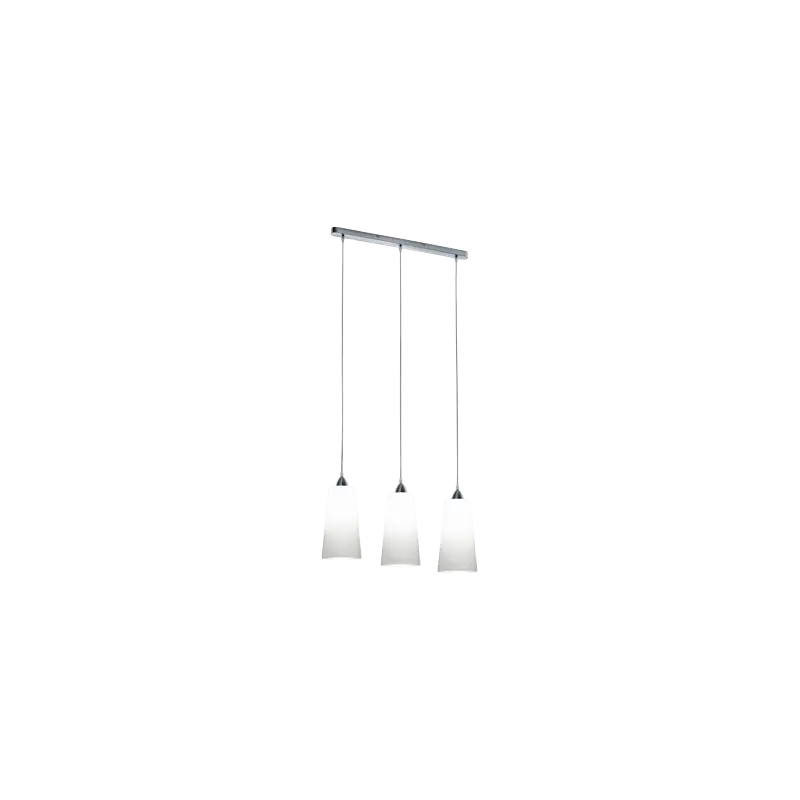 TRIO Suspension intérieur nickel mat et blanc KONI
