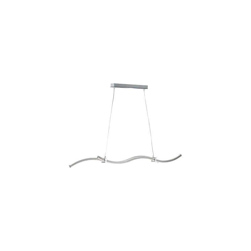 TRIO Suspension intérieur nickel mat et blanc WAVE