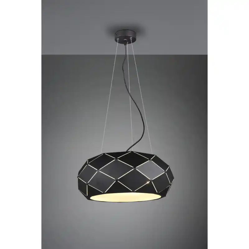 TRIO Suspension intérieur noir mat et blanc ZANDOR