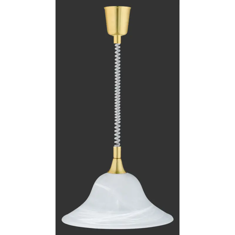 TRIO Suspension intérieur laiton mat et blanc balayé VIOLA