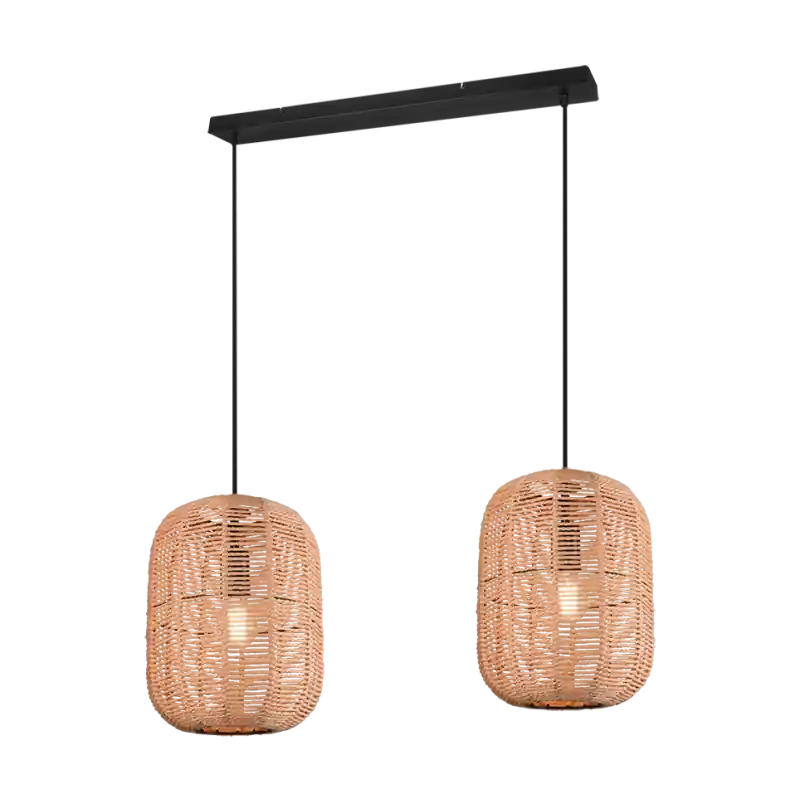 TRIO Suspension intérieur noir mat et brun RUNA