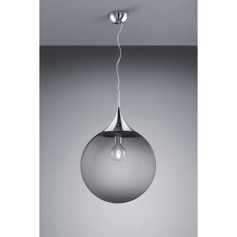TRIO Suspension intérieur chrome et fumé MIDAS