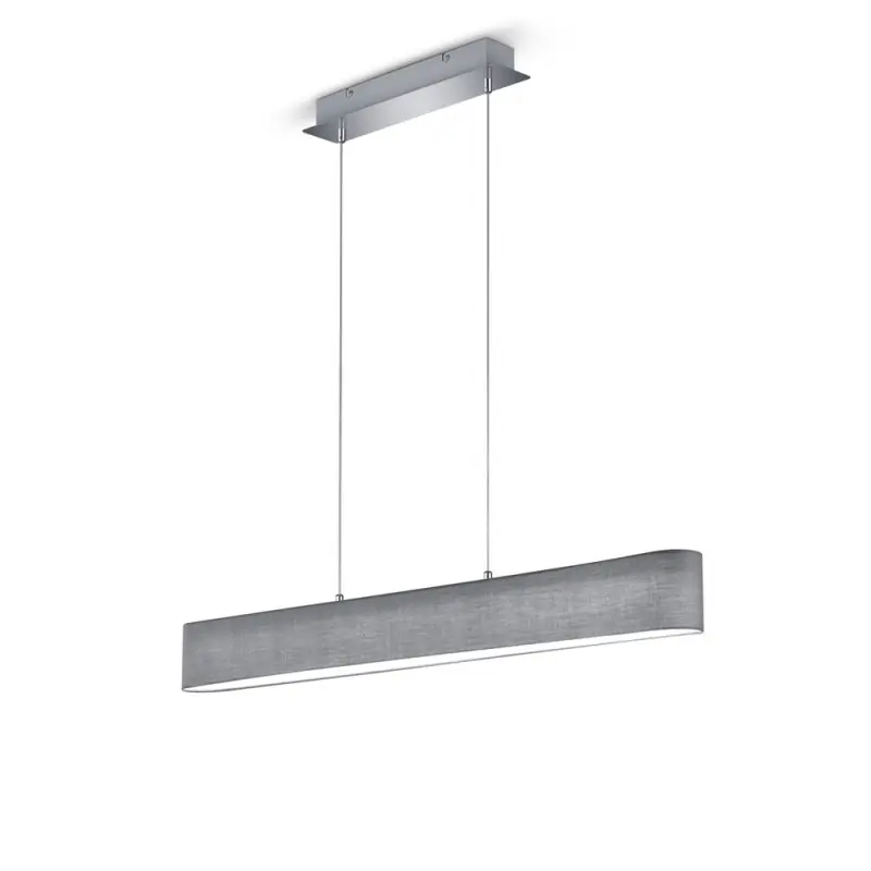 TRIO Suspension intérieur chrome et gris LUGANO