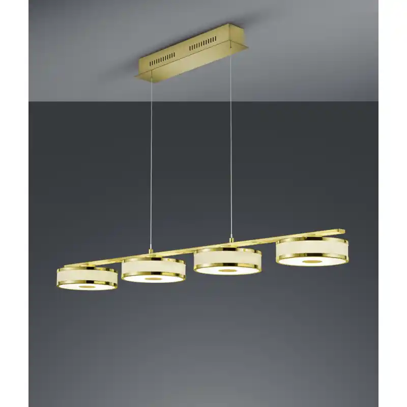 TRIO Suspension intérieur laiton mat et or AGENTO