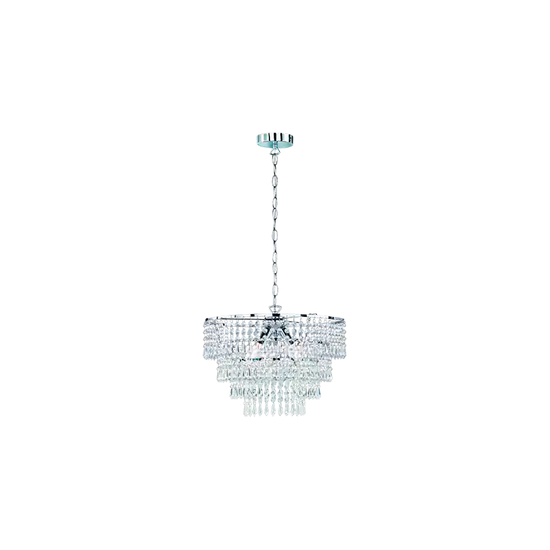 TRIO Suspension intérieur chrome et transparent claire ORIENT