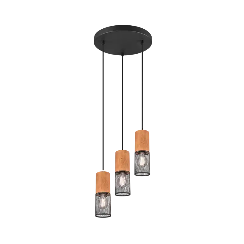 TRIO Suspension intérieur noir mat TOSH