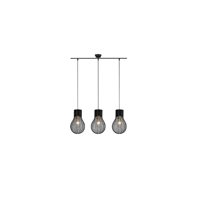 TRIO Suspension intérieur noir mat DAVE