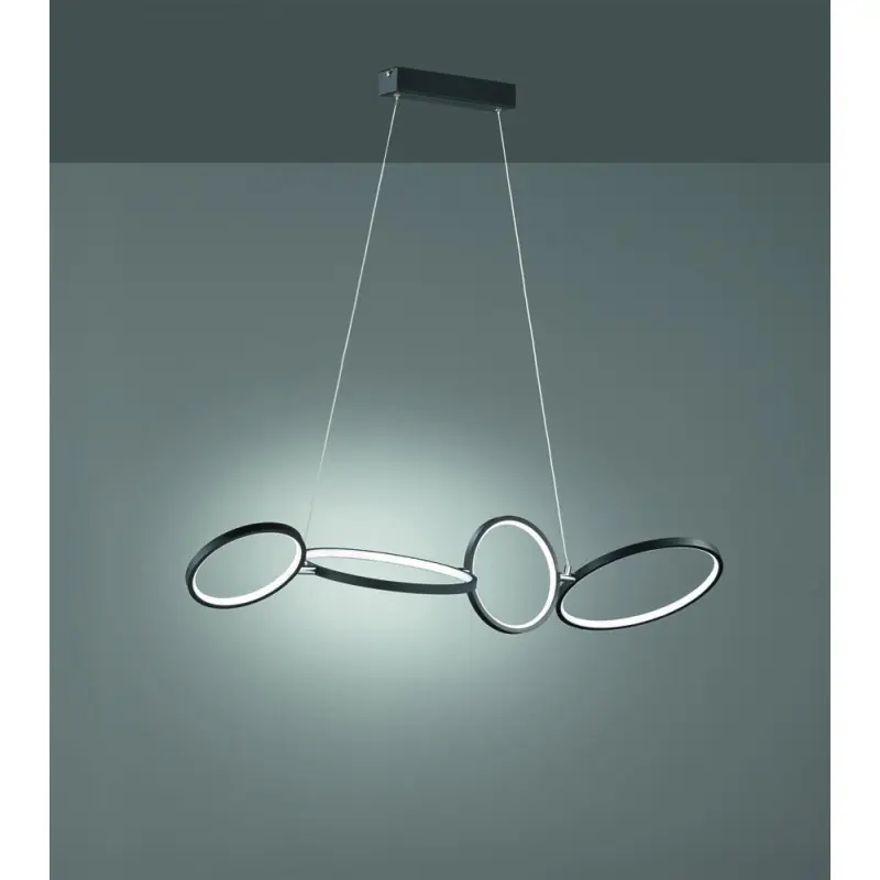 TRIO Suspension intérieur noir mat RONDO
