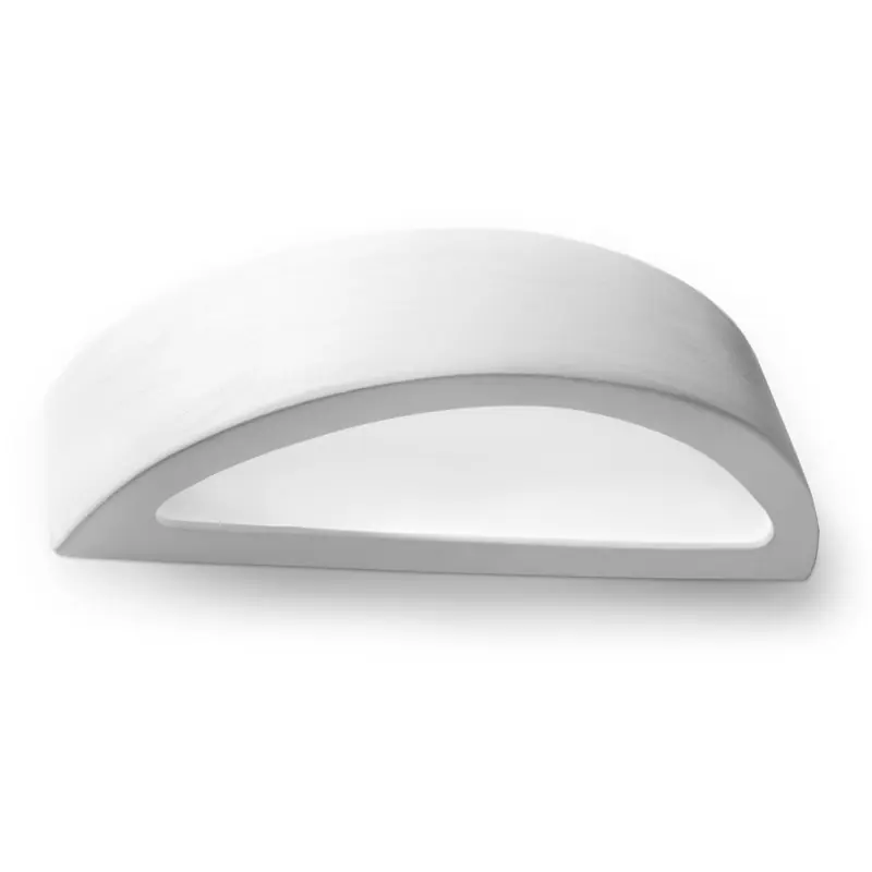 Applique céramique ATENA céramique/verre, blanc, E27