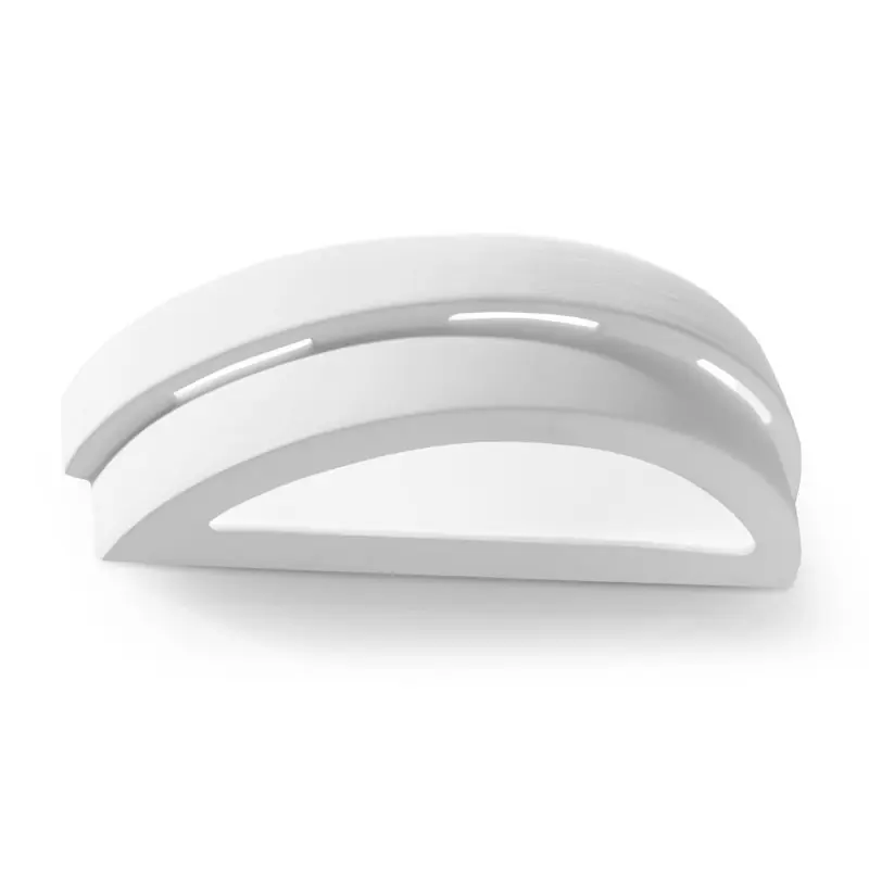 Applique céramique HELIOS, céramique/verre, blanc, E27