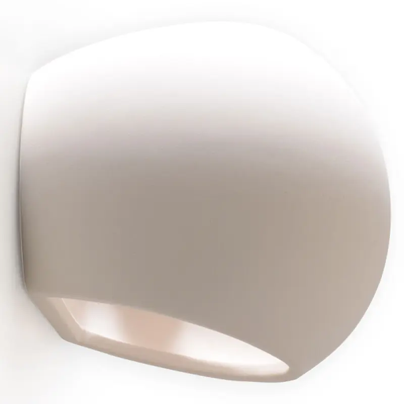 Applique céramique GLOBE, céramique, blanc, E27