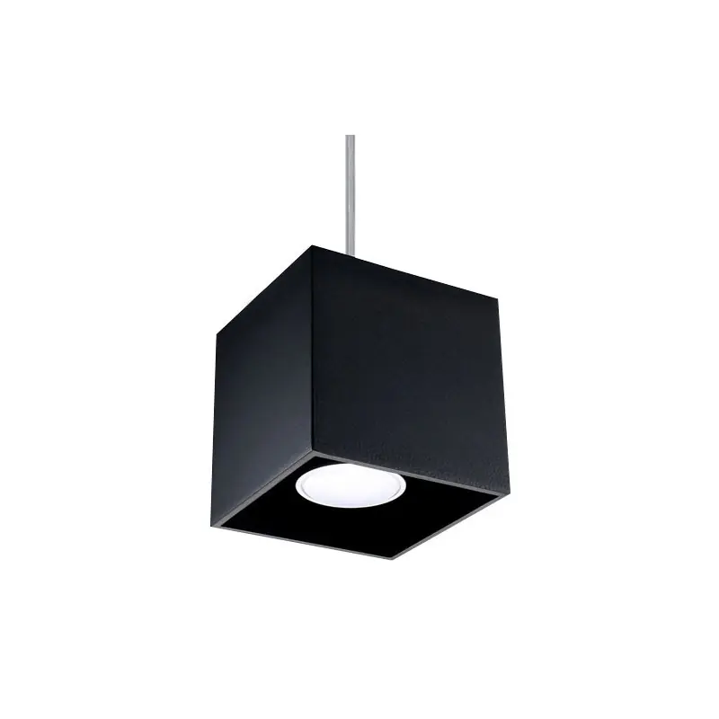 Suspension QUAD 1, aluminium, noir, GU10