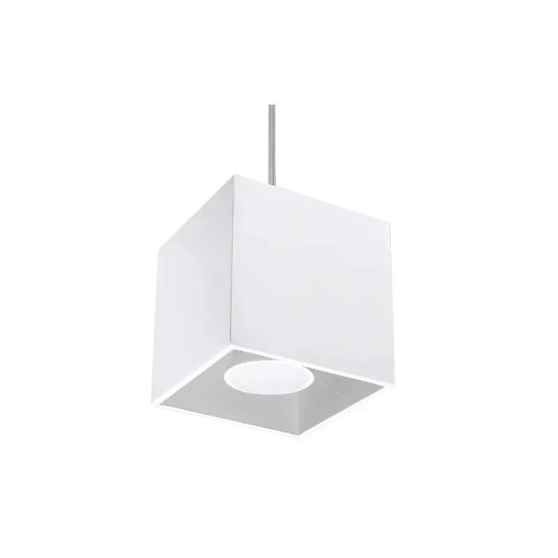 Suspension QUAD 1, aluminium, blanc, GU10