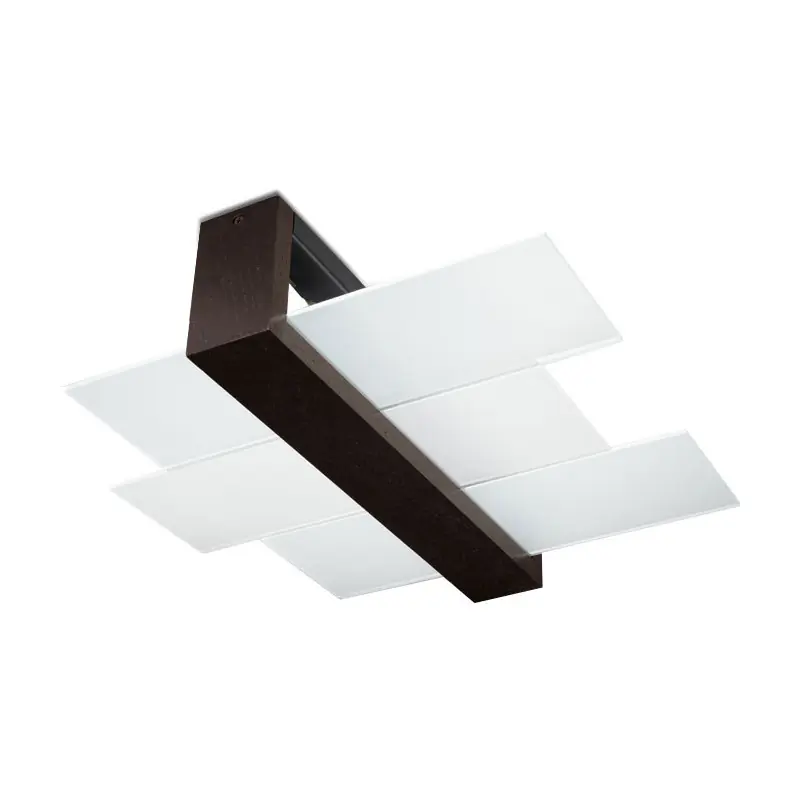 Plafonnier FENIKS 2, bois/verre, wenge, E27
