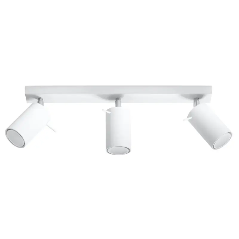 Plafonnier RING 3, acier, blanc, GU10