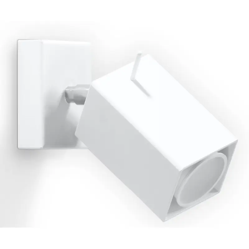 Applique MERIDA, acier, blanc, GU10