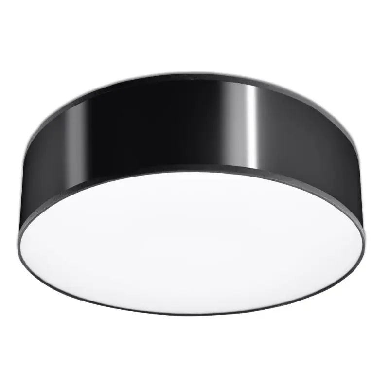 Plafonnier ARENA 35, PVC, noir, E27