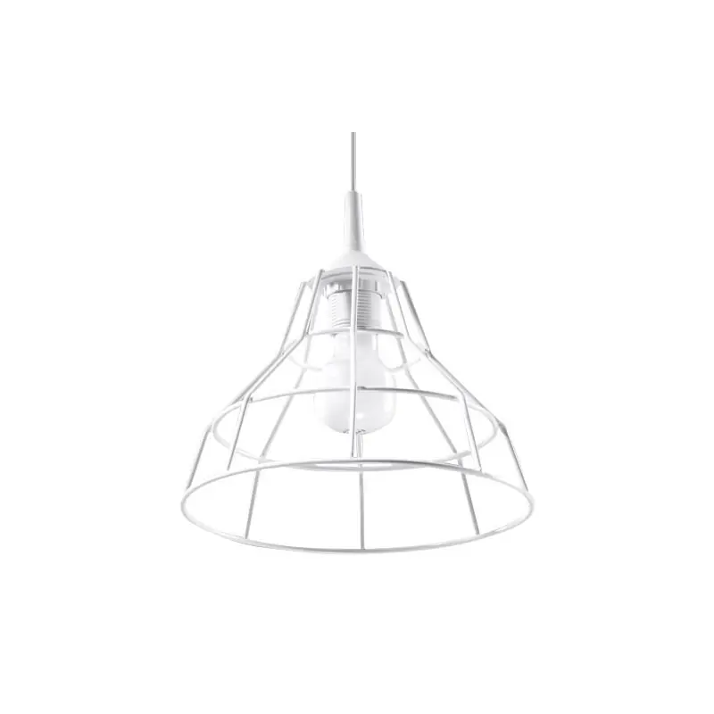 Suspension ANATA, acier, blanc, E27