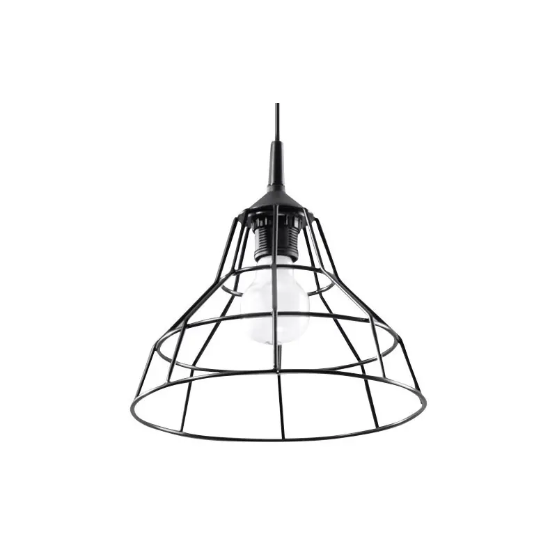 Suspension ANATA, acier, noir, E27