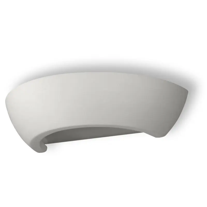 Applique céramique OSKAR, céramique/verre, blanc, E27