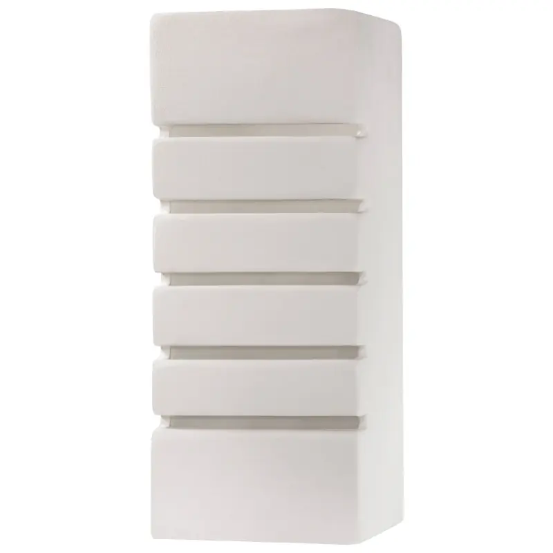 Applique céramique SAMIR, céramique/verre, blanc, E27