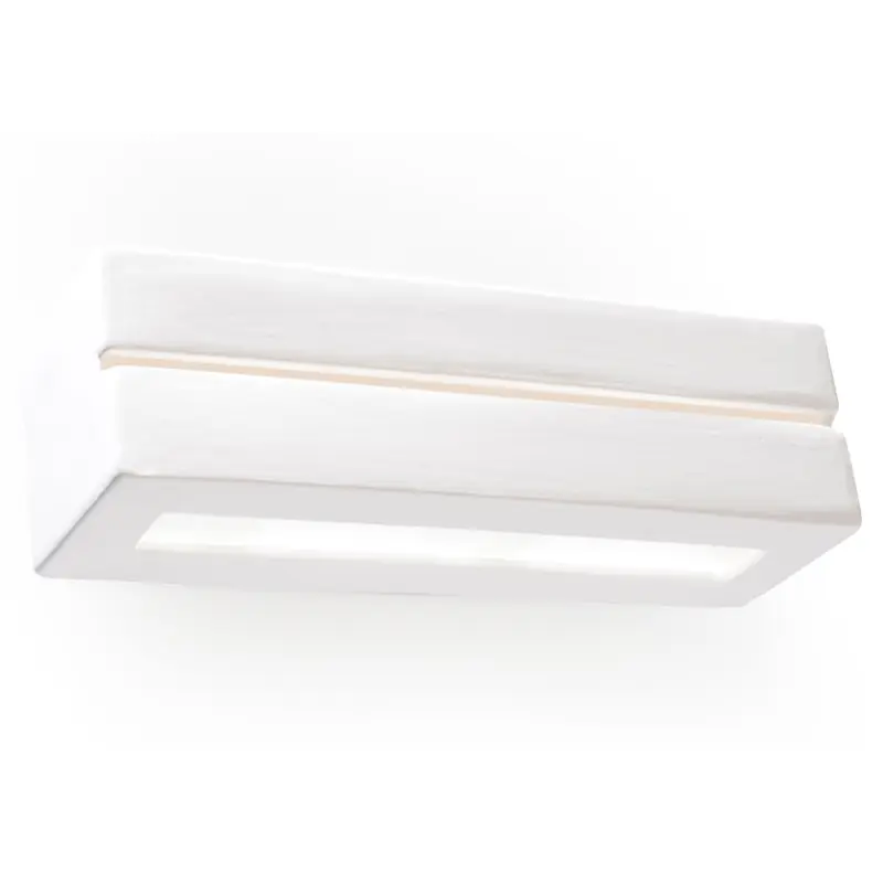 Applique céramique VEGA LINE, céramique, blanc, E27