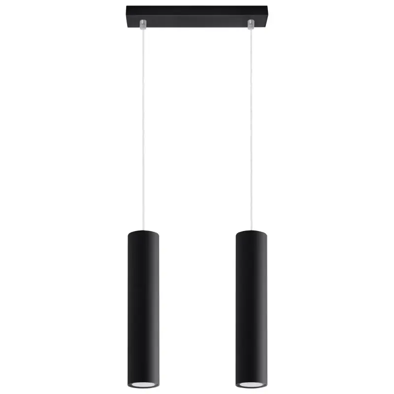 Suspension LAGOS 2, acier noir, GU10