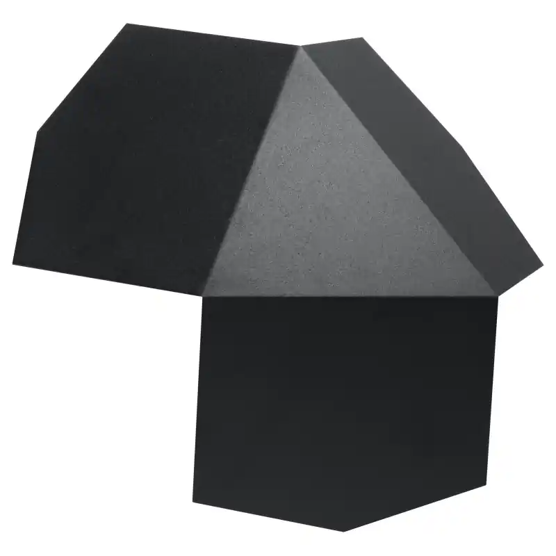 Applique TRE, acier noir