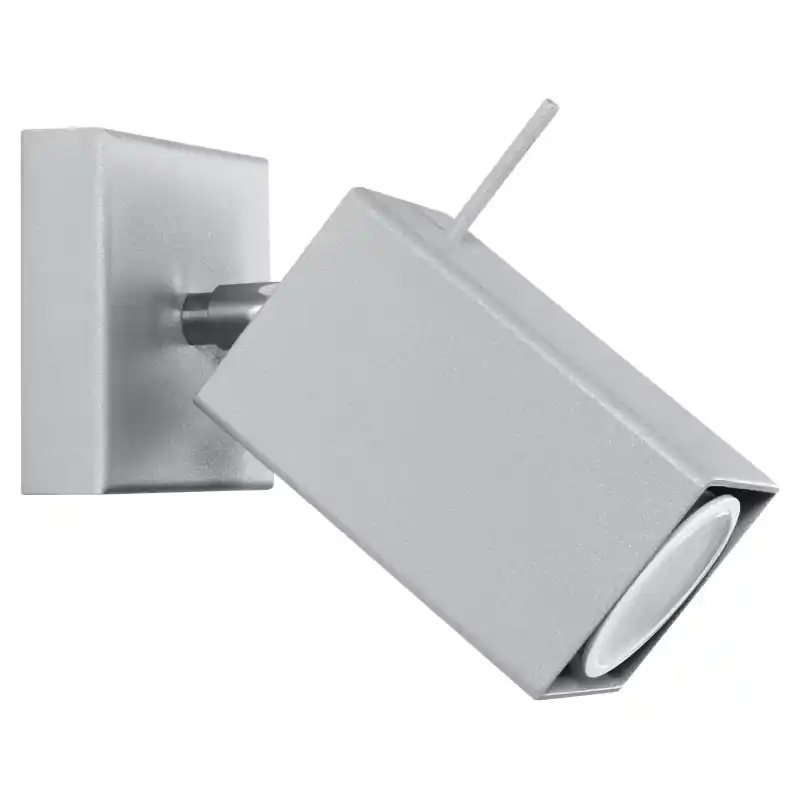 Applique MERIDA 1, acier gris, GU10