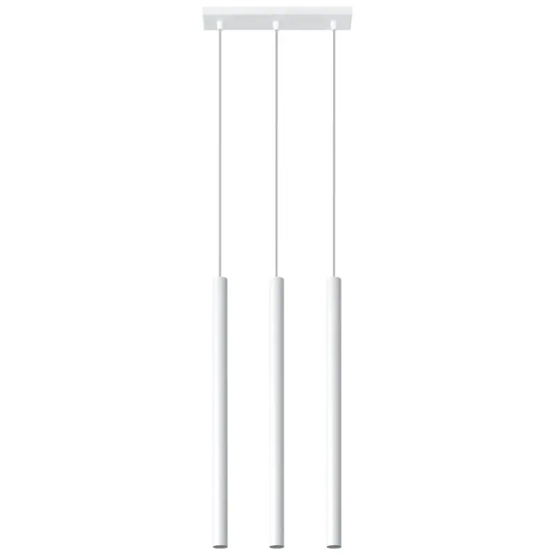 Suspension PASTELO 3, acier blanc