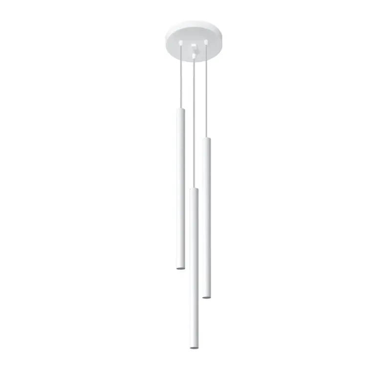 Suspension PASTELO 3P, acier blanc