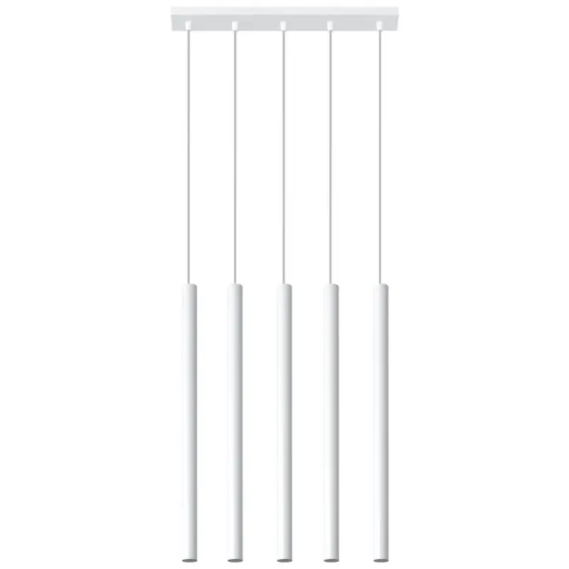 Suspension PASTELO 5, acier blanc