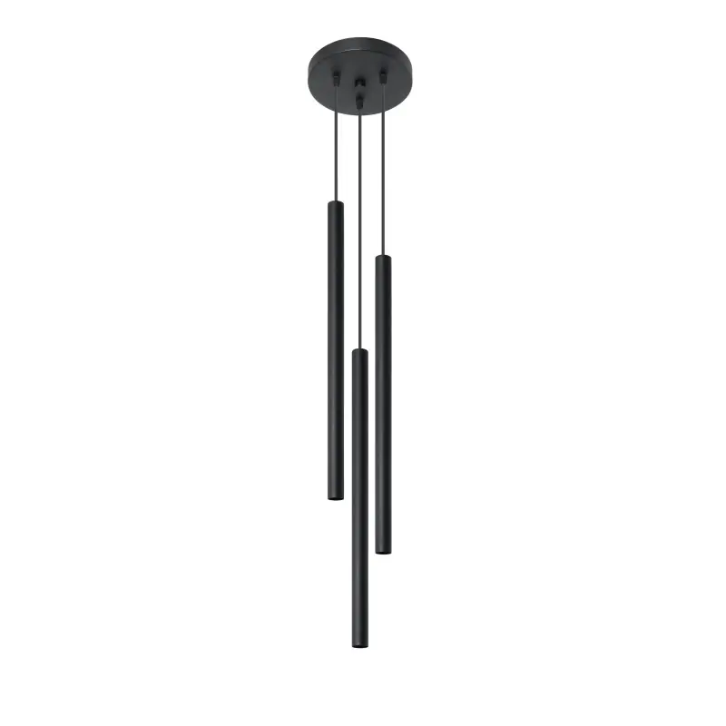 Suspension PASTELO 3P, acier noir