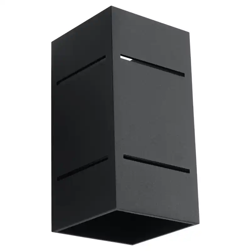 Applique BLOCCO, aluminium noir