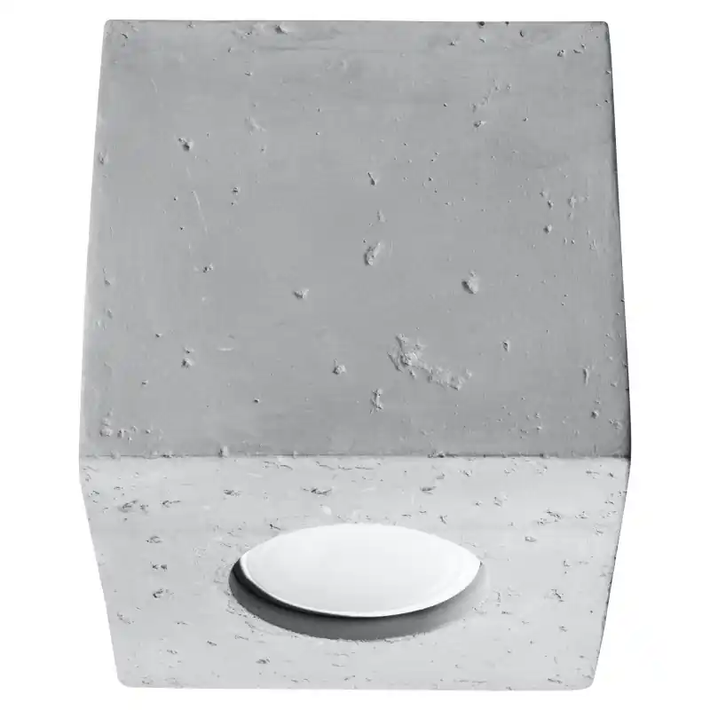 Plafonnier QUAD beton blanc, GU10