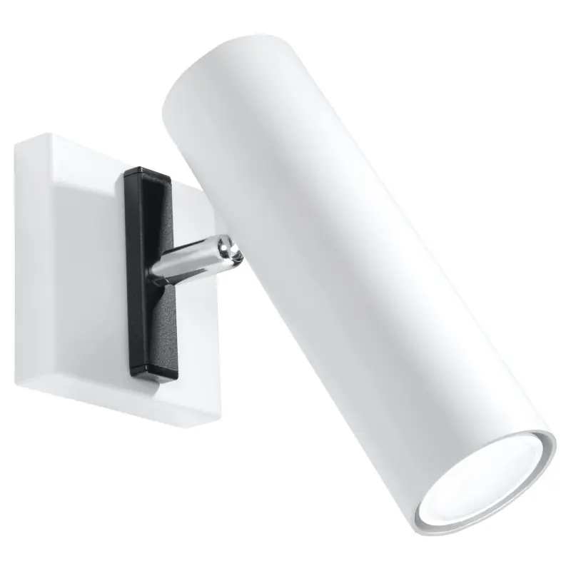 Applique DIREZIONE acier blanc, GU10